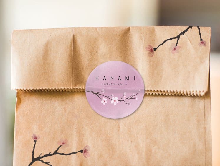 Hanami branded paper bag